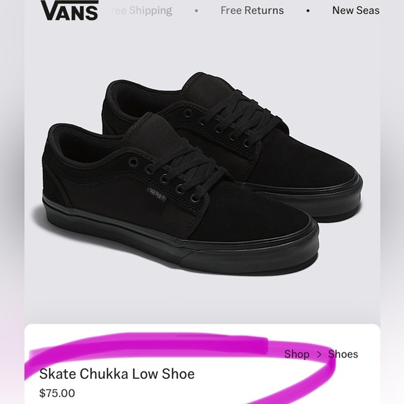 Vans Kids Blackout Skate Chukka Classic Low-Top Design Sneaker/Shoe | NEW/NIB! - Picture 7 of 16